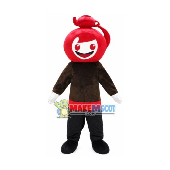 Red Tea Pot Master Mascot Costume