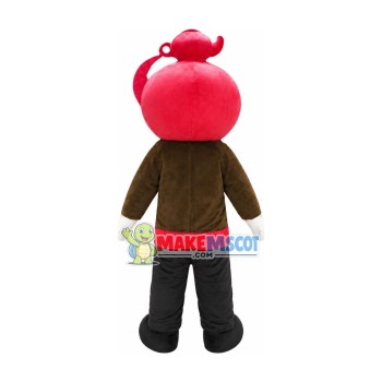 Red Tea Pot Master Mascot Costume Red Tea Pot Master Mascot Costume