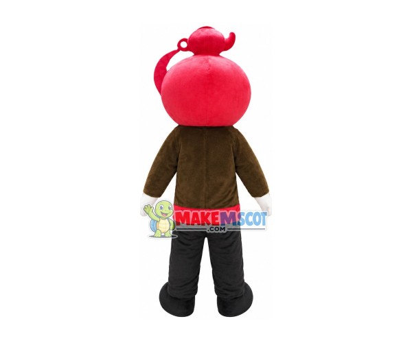 Red Tea Pot Master Mascot Costume Red Tea Pot Master Mascot Costume