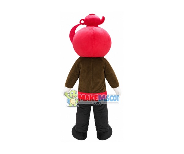 Red Tea Pot Master Mascot Costume Red Tea Pot Master Mascot Costume