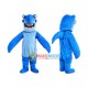 Blue Sea Shark Mascot Costume Blue Sea Shark Mascot Costume