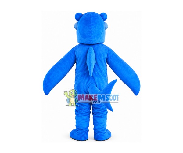 Blue Sea Shark Mascot Costume Blue Sea Shark Mascot Costume