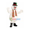 Christmas Scarf Snowman Mascot Costume