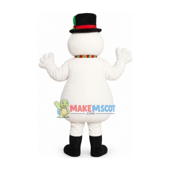 Christmas Scarf Snowman Mascot Costume Christmas Scarf Snowman Mascot Costume