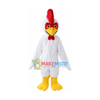 Peaceful White Chicken Mascot Costume