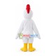 Peaceful White Chicken Mascot Costume Peaceful White Chicken Mascot Costume