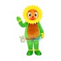 Vibrant Green Sunflower Mascot Costume