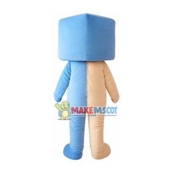 Blue Beret Boy Mascot Costume Blue Beret Boy Mascot Costume