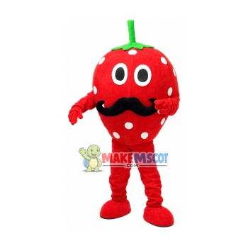 Beard Strawberry Mascot Costume