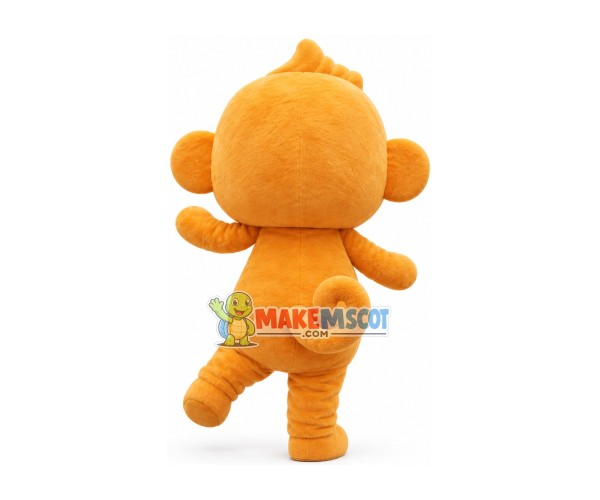 Enjoying Happy Yoyo Monkey Mascot Costume Enjoying Happy Yoyo Monkey Mascot Costume