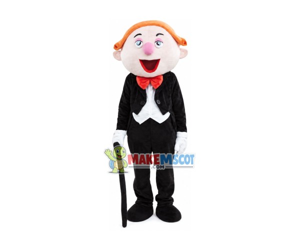 Foreign Gentleman Butler Mascot Costume Foreign Gentleman Butler Mascot Costume