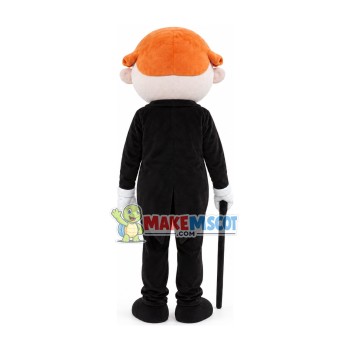 Foreign Gentleman Butler Mascot Costume Foreign Gentleman Butler Mascot Costume