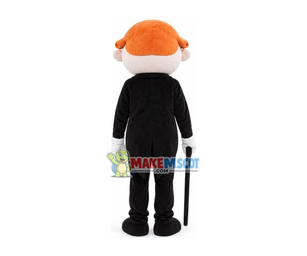Foreign Gentleman Butler Mascot Costume Foreign Gentleman Butler Mascot Costume