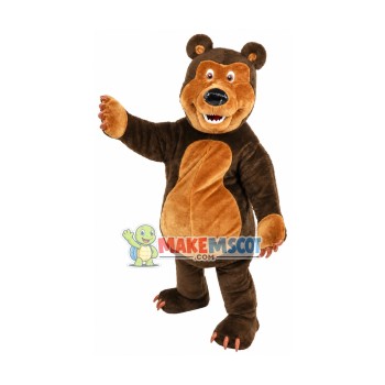 Brown Bear Misha Mascot Costume Brown Bear Misha Mascot Costume