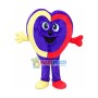 Half Of Purple Apple Mascot Costume