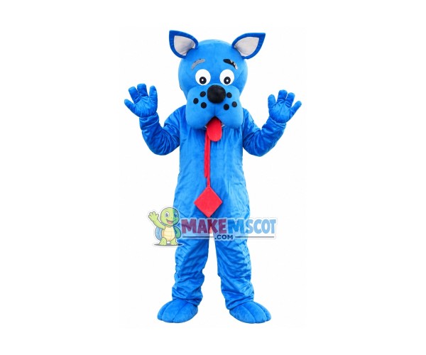 Clever Blue Scooby Doo Mascot Costume Clever Blue Scooby Doo Mascot Costume
