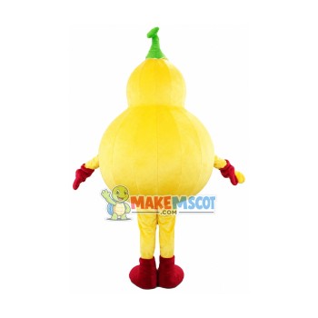 The Vibrant Golden Gourd Mascot Costume