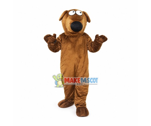 Cautious Domestic Dog Mascot Costume Cautious Domestic Dog Mascot Costume