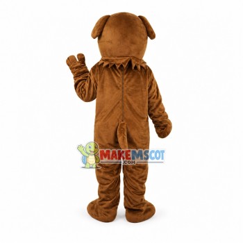 Cautious Domestic Dog Mascot Costume