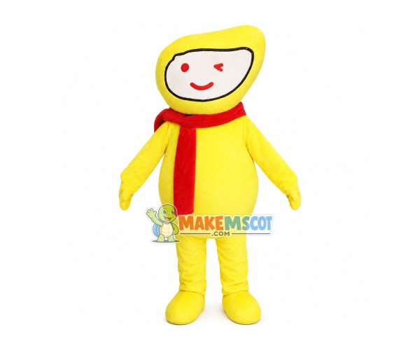 Scarf Mango Man Mascot Cartoon Costume Scarf Mango Man Mascot Cartoon Costume