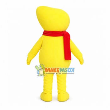 Scarf Mango Man Mascot Cartoon Costume Scarf Mango Man Mascot Cartoon Costume