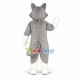 Gray Old Wolf Mascot Costume