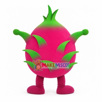 Cartoon Dragon Fruit Mascot Costume Cartoon Dragon Fruit Mascot Costume