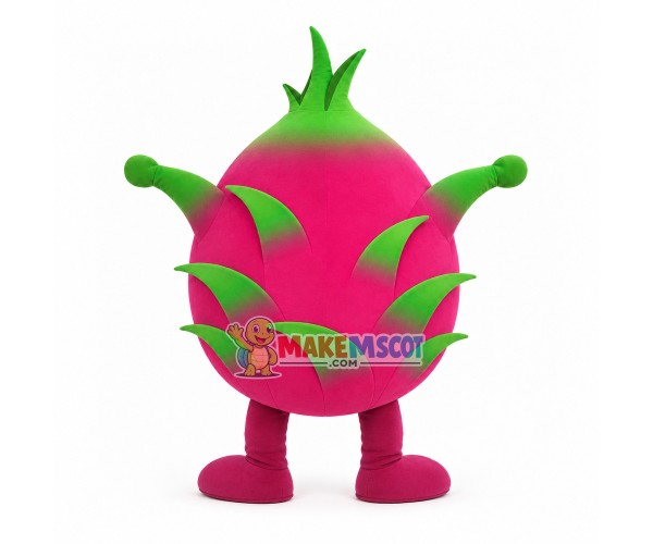 Cartoon Dragon Fruit Mascot Costume Cartoon Dragon Fruit Mascot Costume