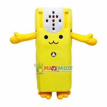 Yellow Air-conditioner Remote Mascot Costume Yellow Air-conditioner Remote Mascot Costume