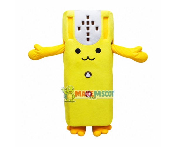 Yellow Air-conditioner Remote Mascot Costume Yellow Air-conditioner Remote Mascot Costume