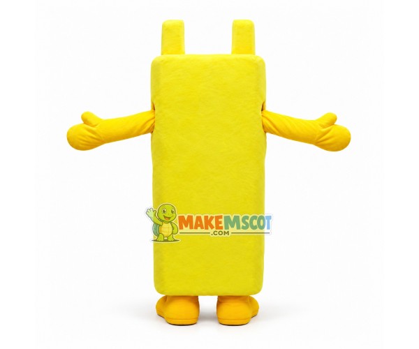 Yellow Air-conditioner Remote Mascot Costume Yellow Air-conditioner Remote Mascot Costume