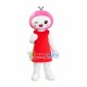 Pink Cherry Girl Mascot Costume Pink Cherry Girl Mascot Costume