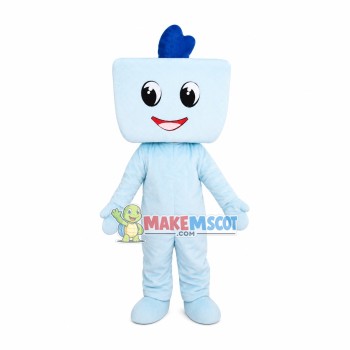 Square Plastic Box Cartoon Mascot Costume