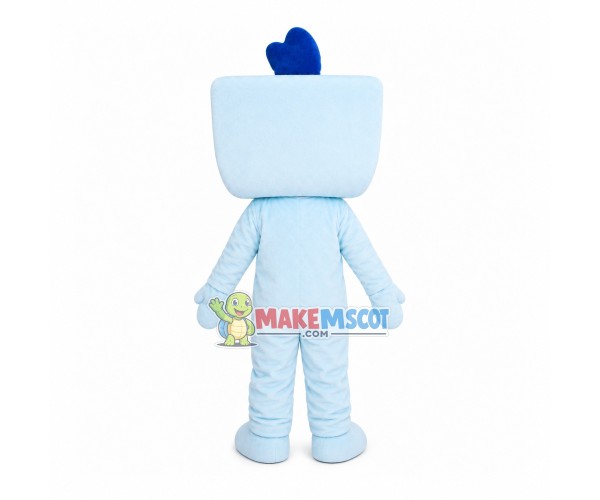 Square Plastic Box Cartoon Mascot Costume Square Plastic Box Cartoon Mascot Costume