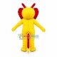 Frozen Yellow Dragon Mascot Costume Frozen Yellow Dragon Mascot Costume