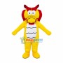 Frozen Yellow Dragon Mascot Costume