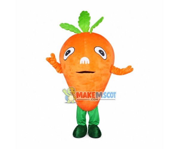 Triangle Carrot Cartoon Mascot Costume Triangle Carrot Cartoon Mascot Costume