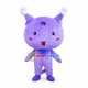 Purple Cartoon Bun Cat Mascot Costume