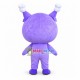 Purple Cartoon Bun Cat Mascot Costume