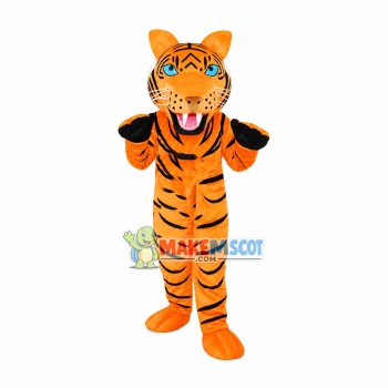 Blue Eyes Tiger Mascot Costume
