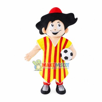 Brazilian Football Boy Mascot Costume