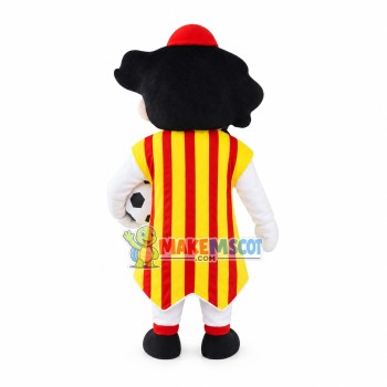 Brazilian Football Boy Mascot Costume Brazilian Football Boy Mascot Costume