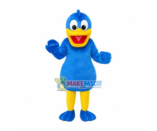 Adult Lovely Blue Duck Mascot Costume