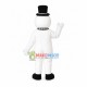 Plaid Scarf Snowman Mascot Costume Plaid Scarf Snowman Mascot Costume