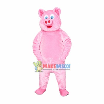 Frank Pink Pig Mascot Costume