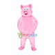 Frank Pink Pig Mascot Costume Frank Pink Pig Mascot Costume