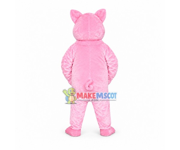 Frank Pink Pig Mascot Costume Frank Pink Pig Mascot Costume