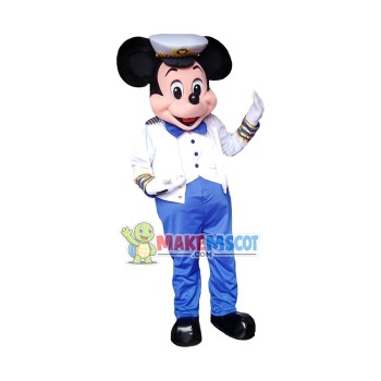 Captain Mickey Mascot Costume Captain Mickey Mascot Costume