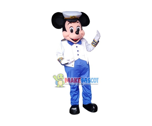 Captain Mickey Mascot Costume Captain Mickey Mascot Costume