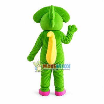 Barney & Friends Green Dinosaur Mascot Costume Barney & Friends Green Dinosaur Mascot Costume